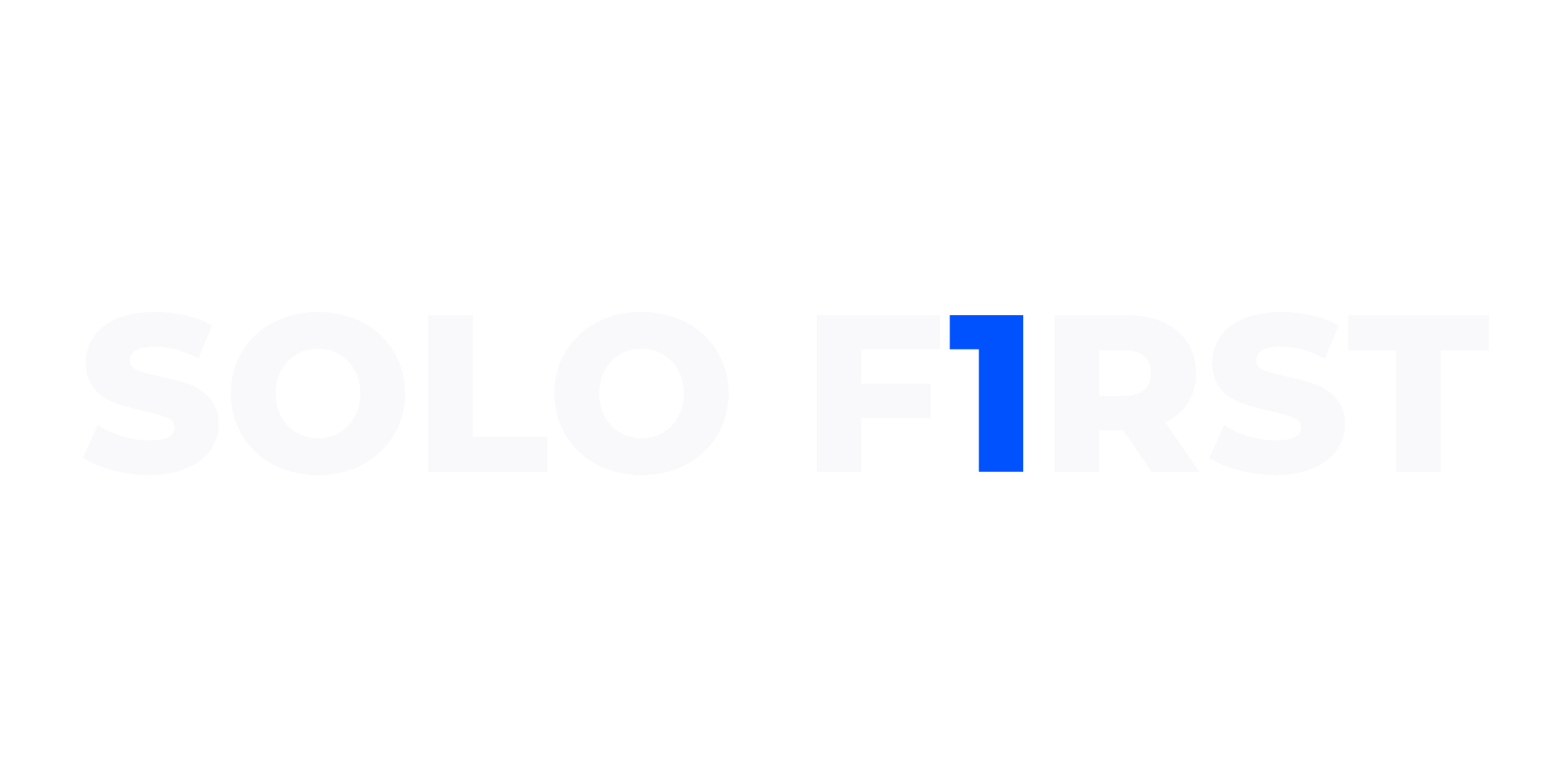 Logotipo SOLO F1RST